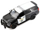 2025 Chevrolet Tahoe Police Pursuit Vehicle California Highway Patrol Black and White Law Enforcement and Public Service Series 1/24 Diecast Model Car Motormax 76645