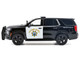 2025 Chevrolet Tahoe Police Pursuit Vehicle California Highway Patrol Black and White Law Enforcement and Public Service Series 1/24 Diecast Model Car Motormax 76645