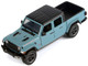 2021 Jeep Gladiator Rubicon Closed Top Pickup Truck Blue with Black Top 1/27 Diecast Model Car Motormax 79368bl