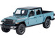 2021 Jeep Gladiator Rubicon Closed Top Pickup Truck Blue with Black Top 1/27 Diecast Model Car Motormax 79368bl