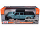 2021 Jeep Gladiator Rubicon Closed Top Pickup Truck Blue with Black Top 1/27 Diecast Model Car Motormax 79368bl