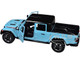 2021 Jeep Gladiator Rubicon Closed Top Pickup Truck Blue with Black Top 1/27 Diecast Model Car Motormax 79368bl
