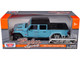 2021 Jeep Gladiator Rubicon Closed Top Pickup Truck Blue with Black Top 1/27 Diecast Model Car Motormax 79368bl