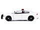2023 Dodge Charger Pursuit Police Car Unmarked White with Flashing Light Bar Front and Rear Lights and 2 Sounds Builder s Kit 1/24 Diecast Model Car Motormax 79622BB-W