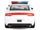 2023 Dodge Charger Pursuit Police Car Unmarked White with Flashing Light Bar Front and Rear Lights and 2 Sounds Builder s Kit 1/24 Diecast Model Car Motormax 79622BB-W