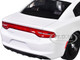 2023 Dodge Charger Pursuit Police Car Unmarked White with Flashing Light Bar Front and Rear Lights and 2 Sounds Builder s Kit 1/24 Diecast Model Car Motormax 79622BB-W