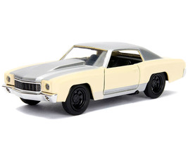 Chevrolet Monte Carlo Cream with Silver Hood and Top The Fast and the Furious Tokyo Drift 2006 Movie Fast & Furious Series 1/32 Diecast Model Car Jada 99516