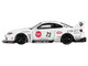 Nissan Silvia S15 LB Super Silhouette RHD Right Hand Drive #23 Athlete White with Graphics Limited Edition 1/64 Diecast Model Car Mini GT MGT01054