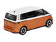 Volkswagen ID Buzz Van Candy White and Energetic Orange Metallic Limited Edition 1/64 Diecast Model Car Mini GT MGT01061