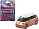Volkswagen ID Buzz Van Candy White and Energetic Orange Metallic Limited Edition 1/64 Diecast Model Car Mini GT MGT01061