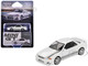 Nissan Skyline GT R R32 RHD Right Hand Drive Veilside Combat C I White with Gray Stripes Limited Edition 1/64 Diecast Model Car Mini GT MGT01066