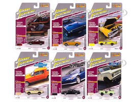 Classic Gold Collection 2025 Release 1 Set B of 6 Cars 1/64 Diecast Model Cars Johnny Lightning JLCG033B