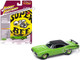1970 Dodge Coronet Super Bee Sublime Green with Black Stripes and Top Classic Gold Collection 1/64 Diecast Model Car Johnny Lightning JLCG033-JLSP389A 1970 Dodge Coronet Super Bee Sublime Green with Black Stripes and Top Classic Gold Collection 1/64 Diecast Model Car Johnny Lightning JLCG033-JLSP389A