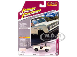 1967 Ford Bronco Wimbledon White Classic Gold Collection 1/64 Diecast Model Car Johnny Lightning JLCG033-JLSP392A