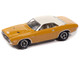 1971 Dodge Challenger R T Butterscotch with White Top and Interior Classic Gold Collection 1/64 Diecast Model Car Johnny Lightning JLCG033-JLSP417B