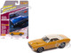 1971 Dodge Challenger R T Butterscotch with White Top and Interior Classic Gold Collection 1/64 Diecast Model Car Johnny Lightning JLCG033-JLSP417B