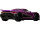Koenigsegg Agera R Purple Metallic with Black and Yellow Stripes Timeless Icons Series Diecast Model Car Hot Wheels JBK93