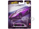 Koenigsegg Agera R Purple Metallic with Black and Yellow Stripes Timeless Icons Series Diecast Model Car Hot Wheels JBK93