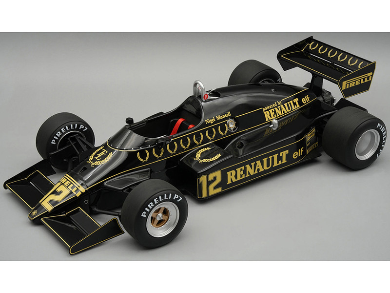 Lotus 94T #12 Nigel Mansell John Player Special Team Lotus Formula One F1 British GP 1983 with Display Case Mythos Series Limited Edition to 60 pieces Worldwide 1/18 Model Car Tecnomodel TM18-347C