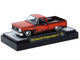 1973 Chevrolet Cheyenne Super 10 Pickup Truck Custom Re Styling Red with Flame Graphics Limited Edition to 14498 pieces Worldwide 1/64 Diecast Model Car M2 Machines 31500-HS70