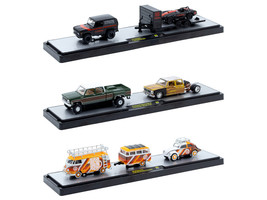 Auto Haulers Set of 3 Trucks Release 90 Limited Edition to 8000 pieces Worldwide 1/64 Diecast Models M2 Machines 36000-90