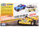 Level 3 Model Kit 1978 Chevrolet Off Road 4x4 Pickup Truck and Malibu Grand Prix Virage with Trailer Fantasy Formula 1/25 Scale Model Revell 14581