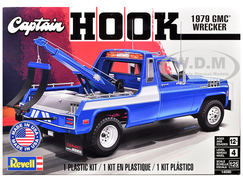 Level 4 Model Kit 1979 GMC Wrecker Tow Truck Captain Hook 1/25 Scale Model Revell 14590