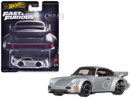 Porsche 911 Carrera RS 3 8 Silver Metallic The Fast and the Furious Tokyo Drift 2006 Movie Fast & Furious Series Diecast Model Car Hot Wheels JBM03