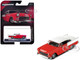 1955 Chevrolet Bel Air Red and White Collection Series 1/64 Diecast Model Car Majorette MJ8505001013
