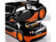 2005 Bugatti Veyron 16 4 Super Sport Black with Orange Accents Collection Series 1/64 Diecast Model Car Majorette MJ8505001018