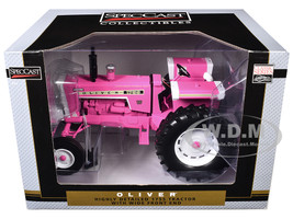 Oliver 1755 Open Station Wide Front Tractor Pink Classic Series 1/16 Diecast Model SpecCast SCT978