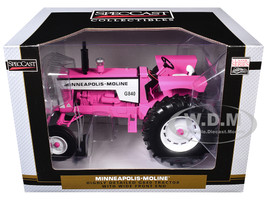 Minneapolis Moline G840 Open Station Wide Front Tractor Hot Pink Classic Series 1/16 Diecast Model SpecCast SCT979