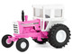 Oliver 1755 Wide Front Tractor with Cab Hot Pink and White 1/64 Diecast Model SpecCast SCT981 Oliver 1755 Wide Front Tractor with Cab Hot Pink and White 1/64 Diecast Model SpecCast SCT981