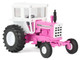 Oliver 1755 Wide Front Tractor with Cab Hot Pink and White 1/64 Diecast Model SpecCast SCT981 Oliver 1755 Wide Front Tractor with Cab Hot Pink and White 1/64 Diecast Model SpecCast SCT981