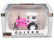 Oliver 1755 Wide Front Tractor with Cab Hot Pink and White 1/64 Diecast Model SpecCast SCT981 Oliver 1755 Wide Front Tractor with Cab Hot Pink and White 1/64 Diecast Model SpecCast SCT981