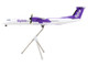 Bombardier Q400 Commercial Aircraft Flybe G ECOE White with Purple Tail Gemini 200 Series 1/200 Diecast Model Airplane GeminiJets G2BEE1193