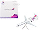 Boeing 717 200 Commercial Aircraft Hawaiian Airlines N492HA White with Purple Tail Graphics Gemini 200 Series 1/200 Diecast Model Airplane GeminiJets G2HAL1351