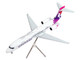Boeing 717 200 Commercial Aircraft Hawaiian Airlines N492HA White with Purple Tail Graphics Gemini 200 Series 1/200 Diecast Model Airplane GeminiJets G2HAL1351