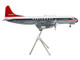Lockheed L 188 Electra Commercial Aircraft Northwest Orient N128US White and Gray with Blue Stripes and Red Tail "Gemini 200" Series 1/200 Diecast Model Airplane GeminiJets G2NWA1028