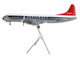 Lockheed L 188 Electra Commercial Aircraft Northwest Orient N128US White and Gray with Blue Stripes and Red Tail "Gemini 200" Series 1/200 Diecast Model Airplane GeminiJets G2NWA1028