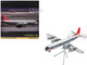 Lockheed L 188 Electra Commercial Aircraft Northwest Orient N128US White and Gray with Blue Stripes and Red Tail "Gemini 200" Series 1/200 Diecast Model Airplane GeminiJets G2NWA1028