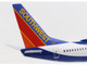 Boeing 737 700 Commercial Aircraft with Flaps Down Configuration Southwest Airlines Colorado One N230WN White and Blue Gemini 200 Series 1/200 Diecast Model Airplane GeminiJets G2SWA460F