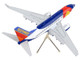 Boeing 737 700 Commercial Aircraft with Flaps Down Configuration Southwest Airlines Colorado One N230WN White and Blue Gemini 200 Series 1/200 Diecast Model Airplane GeminiJets G2SWA460F