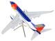 Boeing 737 700 Commercial Aircraft with Flaps Down Configuration Southwest Airlines Colorado One N230WN White and Blue Gemini 200 Series 1/200 Diecast Model Airplane GeminiJets G2SWA460F