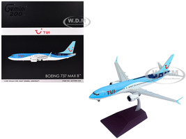 Boeing 737 MAX 8 Commercial Aircraft TUI Airways G TUMY Blue and White Gemini 200 Series 1/200 Diecast Model Airplane GeminiJets G2TOM1389