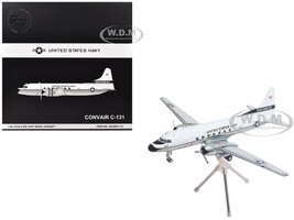 Convair C 131 Samaritan Transport Aircraft United States Navy NAS Guantanamo Bay 141017 White and Gray Gemini 200 Series 1/200 Diecast Model Airplane GeminiJets G2USN1137