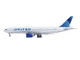 Boeing 777 200ER Commercial Aircraft United Airlines N798UA White with Blue Tail 1/400 Diecast Model Airplane GeminiJets GJ2230