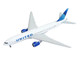 Boeing 777 200ER Commercial Aircraft United Airlines N798UA White with Blue Tail 1/400 Diecast Model Airplane GeminiJets GJ2230
