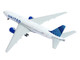 Boeing 777 200ER Commercial Aircraft United Airlines N798UA White with Blue Tail 1/400 Diecast Model Airplane GeminiJets GJ2230