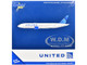 Boeing 777 200ER Commercial Aircraft United Airlines N798UA White with Blue Tail 1/400 Diecast Model Airplane GeminiJets GJ2230